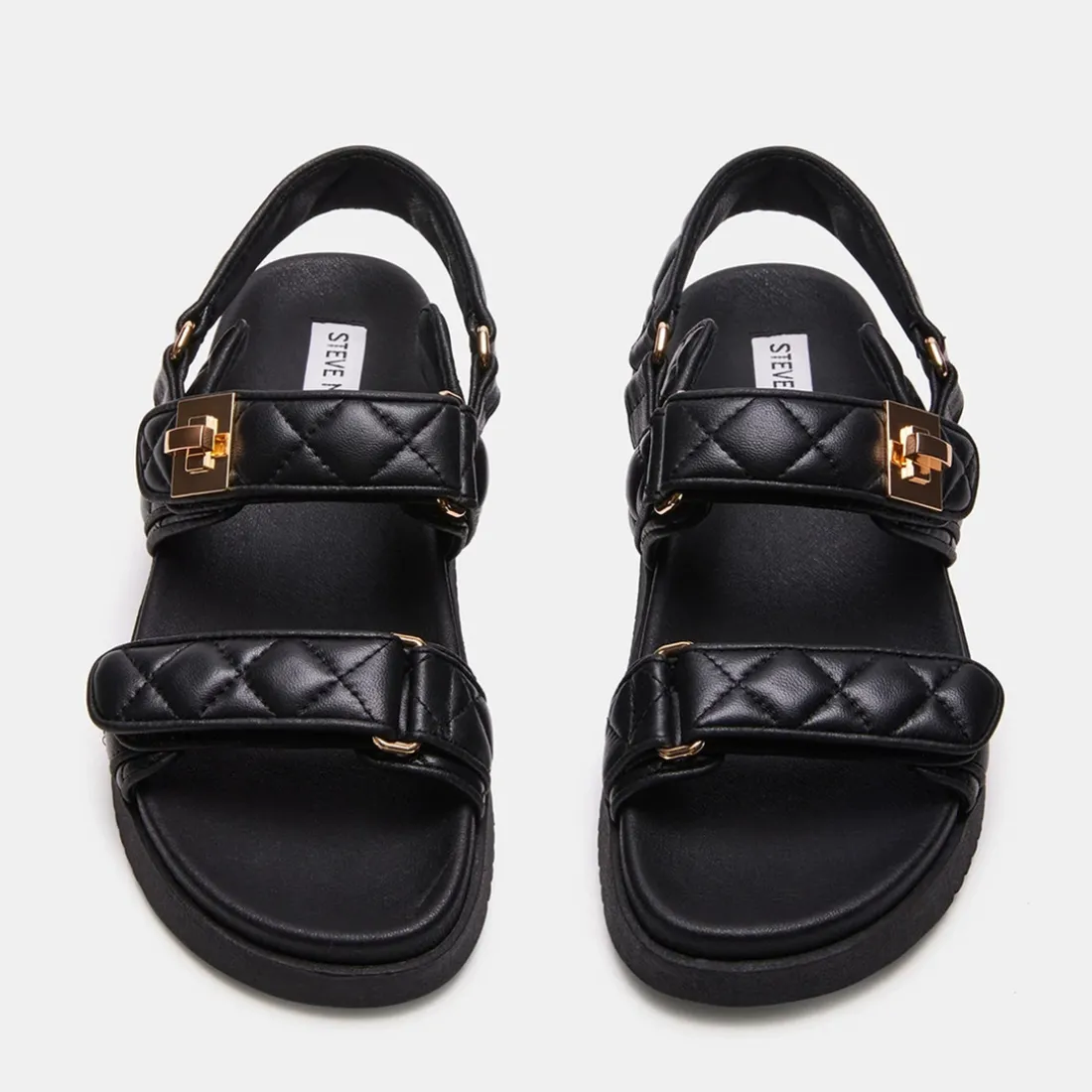 Sandales Mona-Q en cuir noir