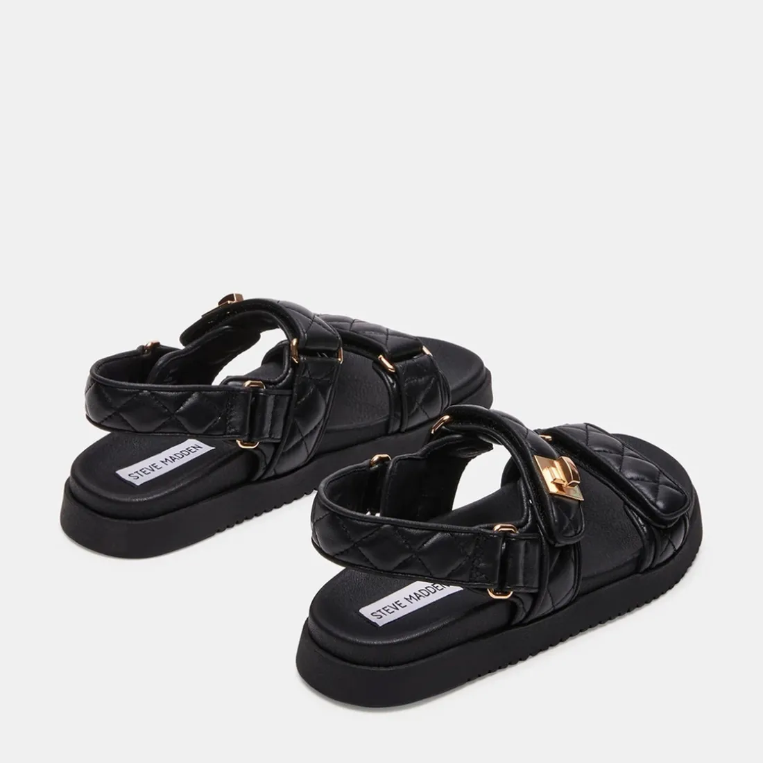 Sandales Mona-Q en cuir noir
