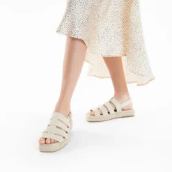Sandales plateformes à brides Femme - Beige