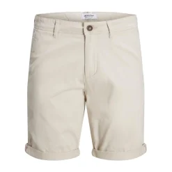 Short chino homme blanc cassé en coton