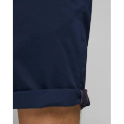 Short chino homme bleu marine en coton