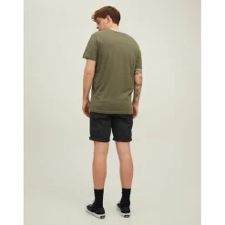Short chino homme en coton noir