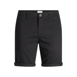 Short chino homme en coton noir