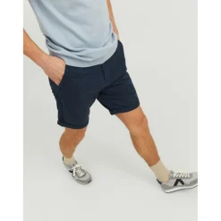 Short chino Regular Fit Bleu Marine en coton Jose