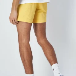 Short de plage jaune pour homme