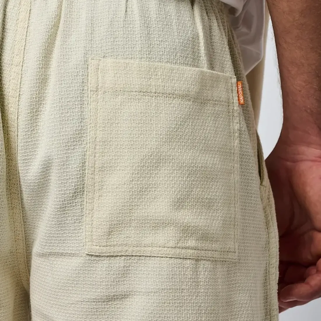 Short en coton TURIN Craie écru