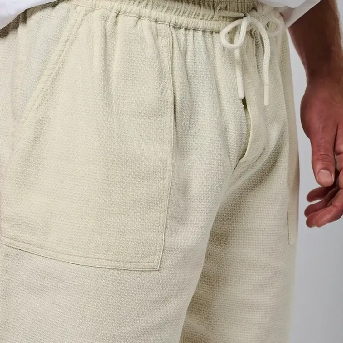 Short en coton TURIN Craie écru