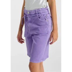 Short en jeans fille CARPUGI violet Nea