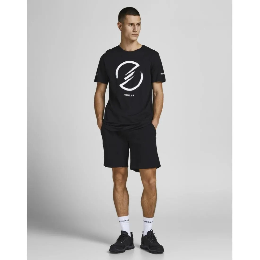 Short en molleton homme noir Alan