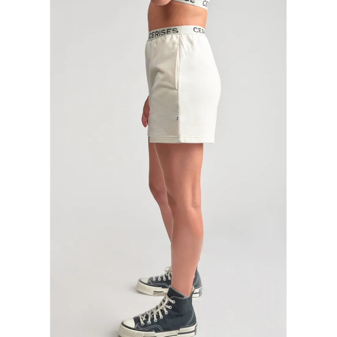 Short fille ANNEGI blanc