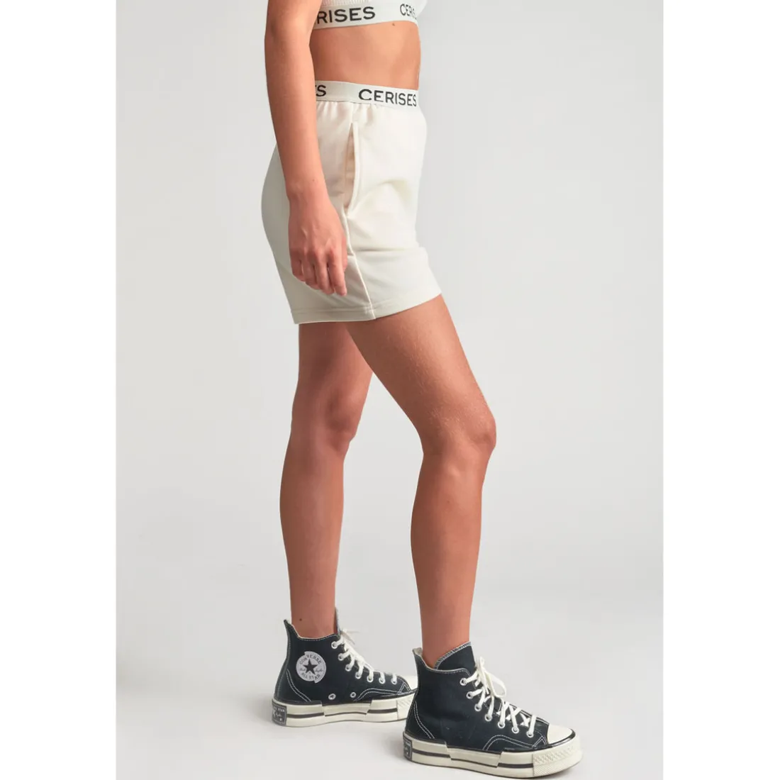 Short fille ANNEGI blanc