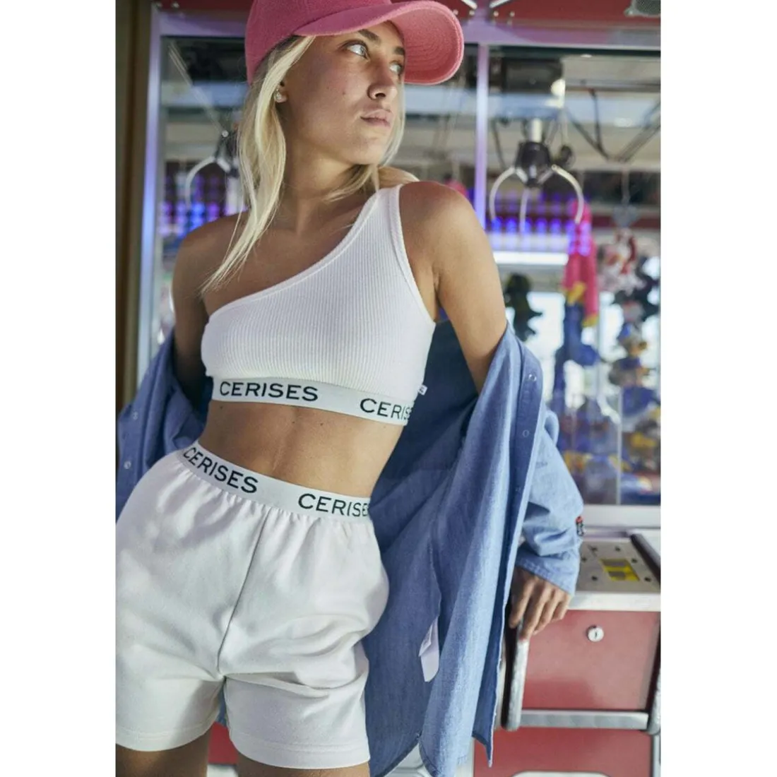 Short fille ANNEGI blanc