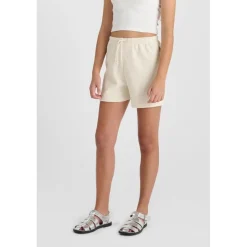 Short fille EDOXAGI blanc Pey en coton