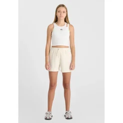 Short fille EDOXAGI blanc Pey en coton