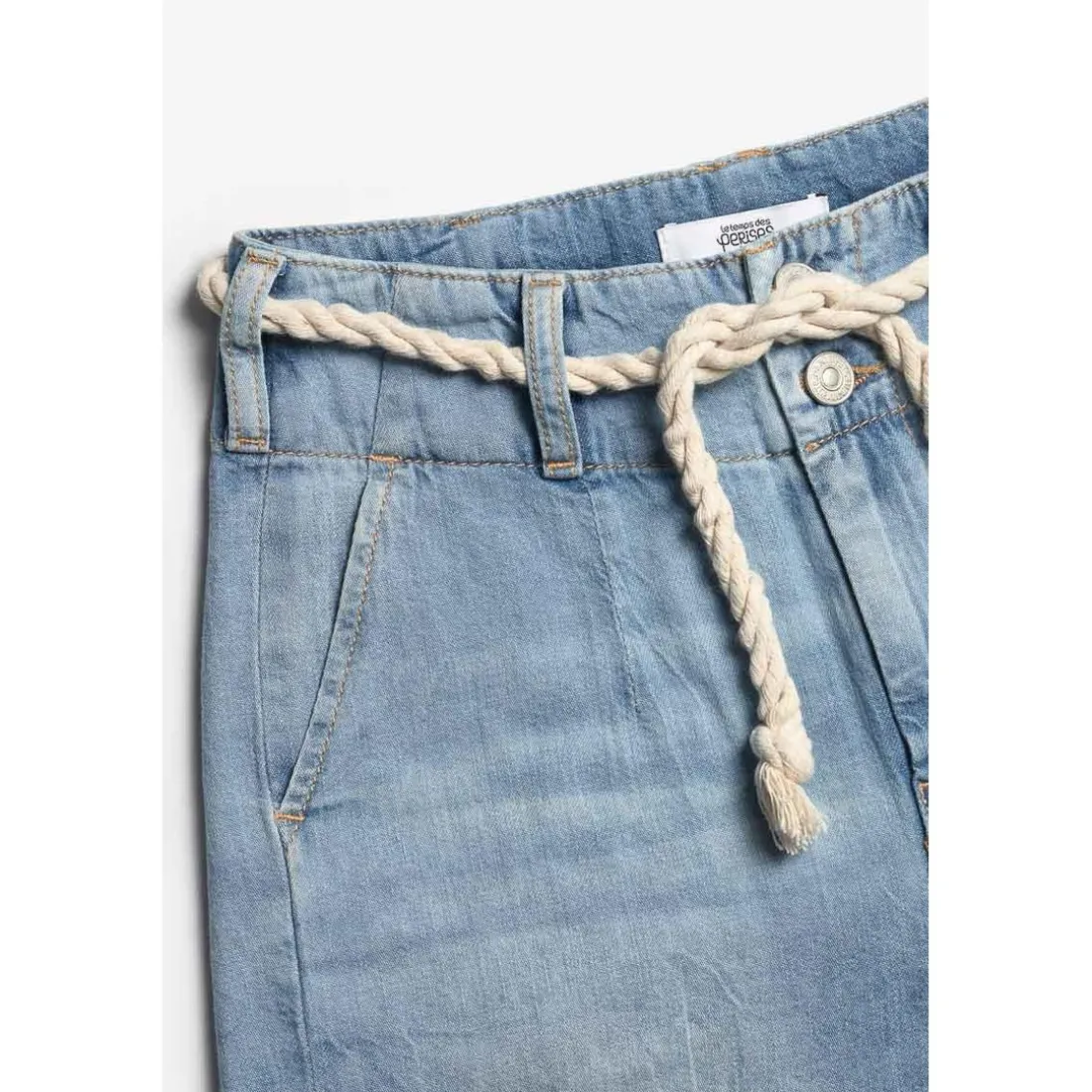 Short fille en jeans LOONA 2 bleu