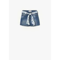 Short fille en jeans TIKA bleu