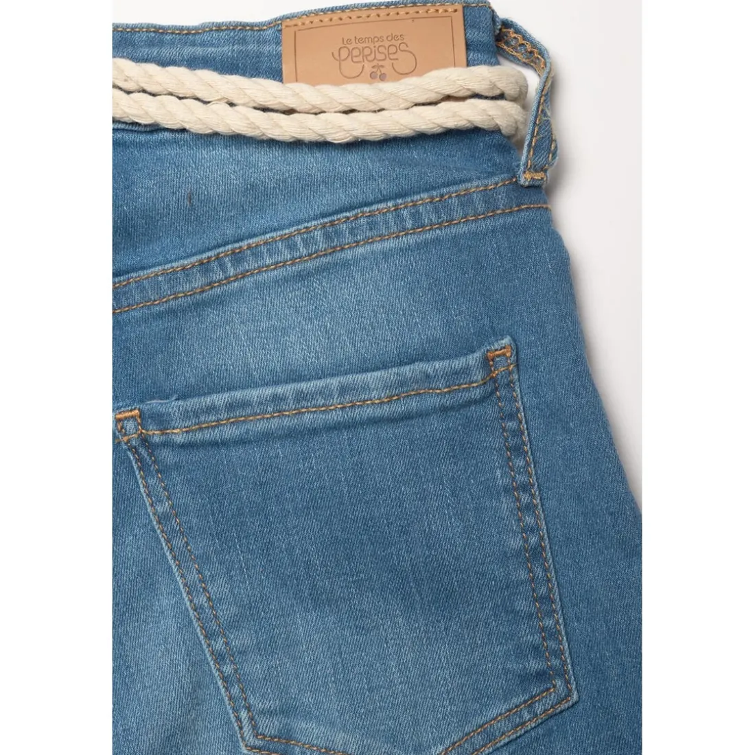 Short fille en jeans TIKI bleu