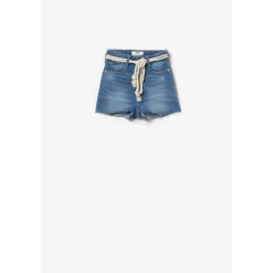 Short fille en jeans TIKI bleu
