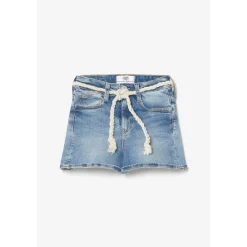 Short fille en jeans TIKO bleu