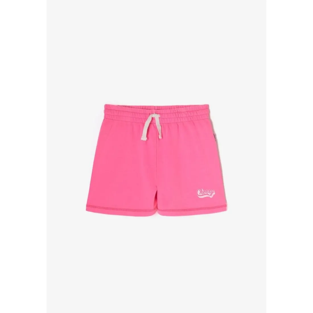 Short fille PARGI rose Liz en coton