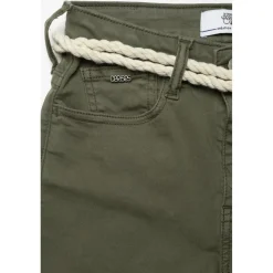 Short fille taille haute TIKO kaki