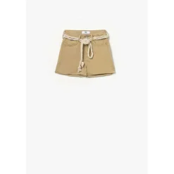 Short fille taille haute TIKO beige