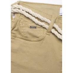 Short fille taille haute TIKO beige
