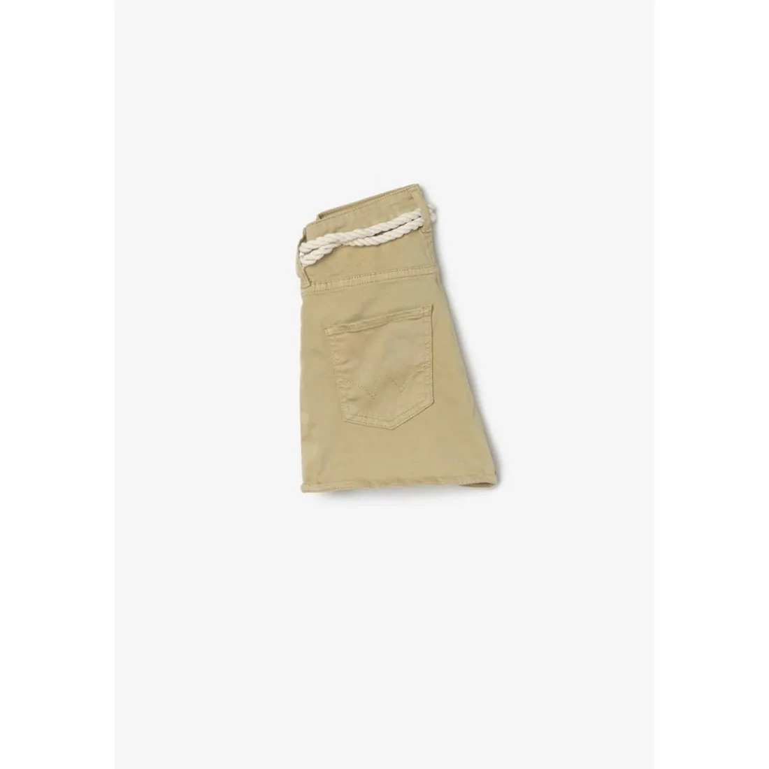 Short fille taille haute TIKO beige