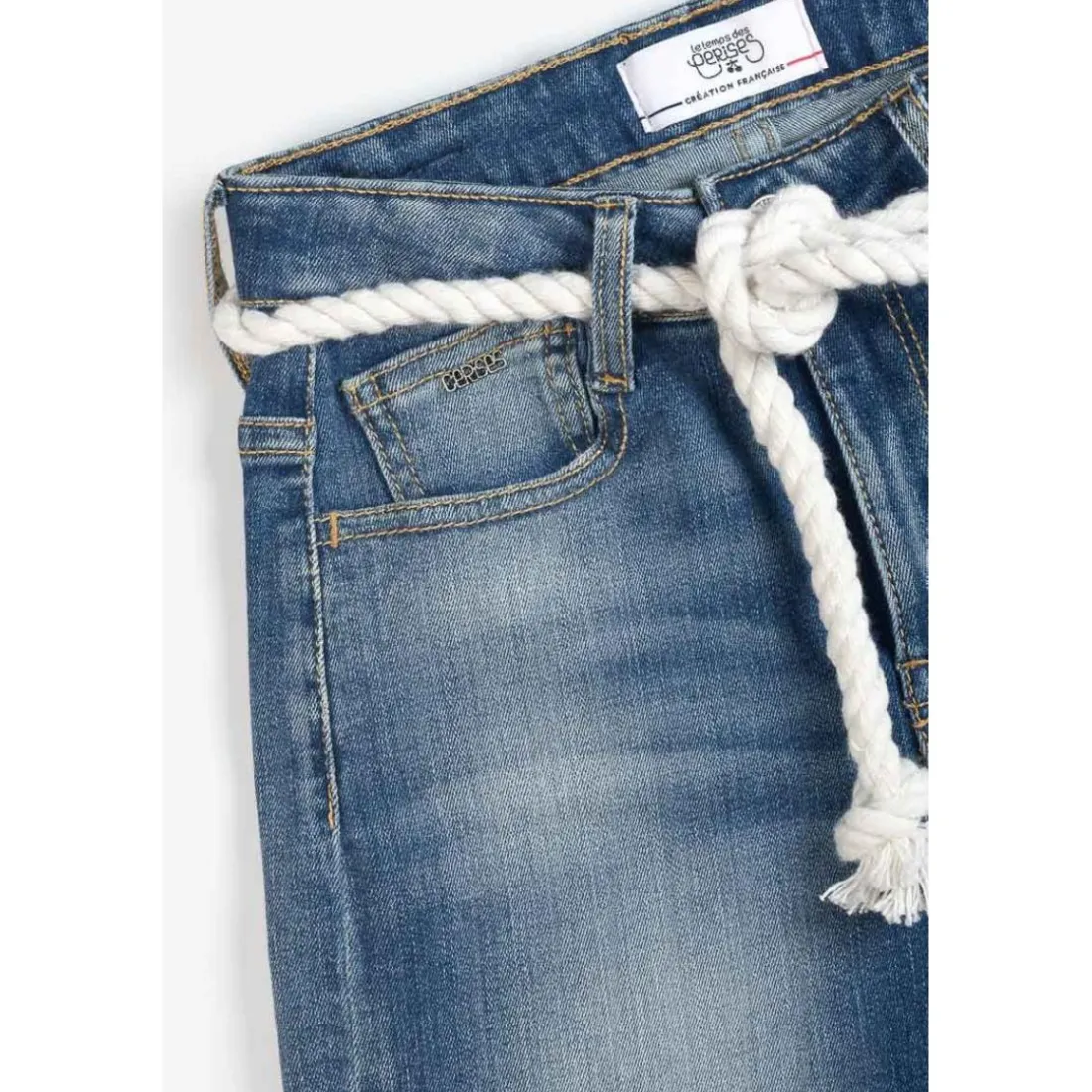Short fille TIKO bleu Léna en coton Clara