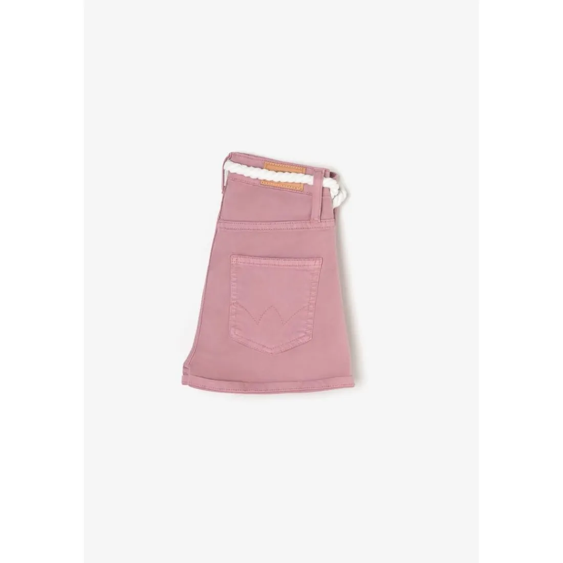 Short fille TIKO rose en coton