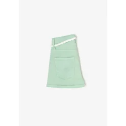 Short fille TIKO vert d'eau en coton