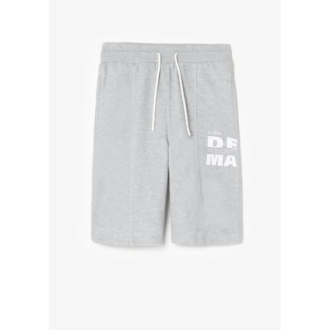Short garçon DOLINBO gris en coton
