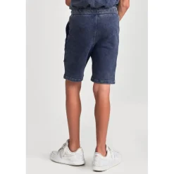 Short garçon POPBO bleu en coton