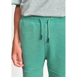 Short garçon POPBO vert en coton