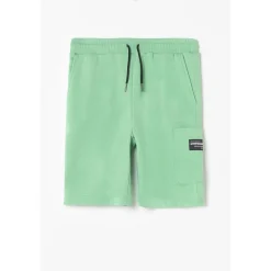 Short garçon TOTOBO vert en coton