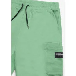 Short garçon TOTOBO vert en coton