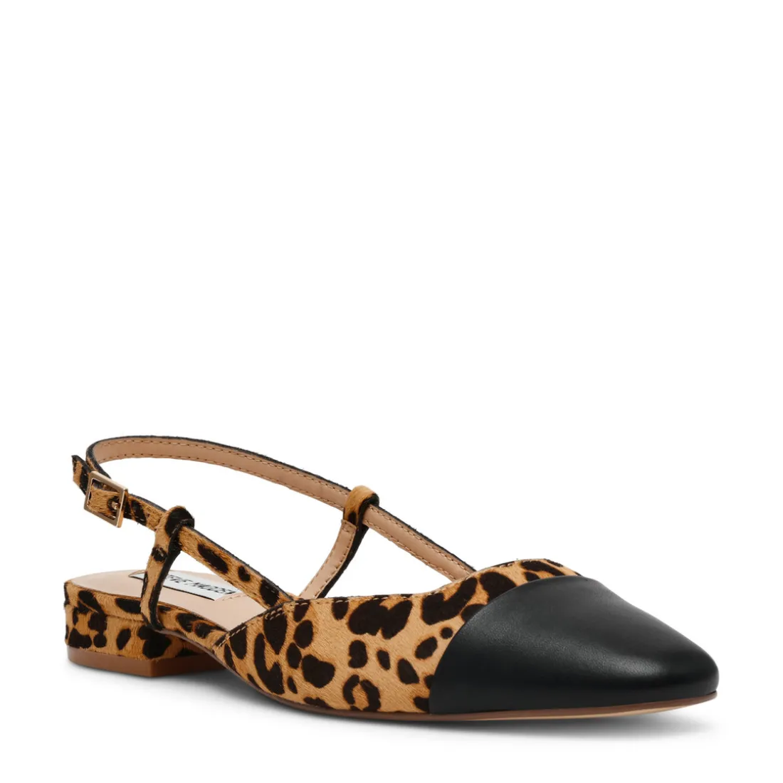 Slingback Belinda-L en cuir leopard