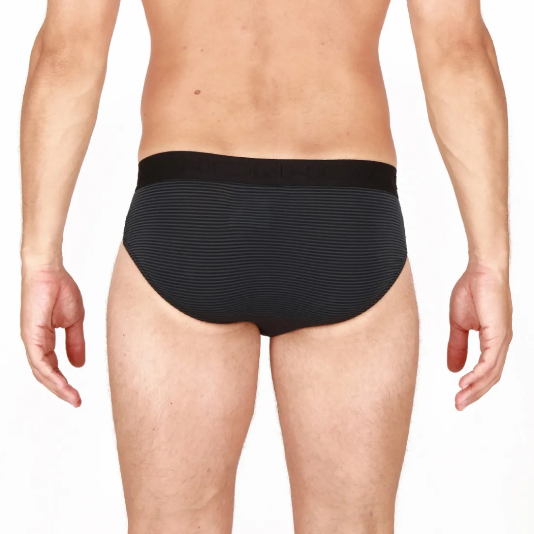 slip avec ouverture noir en viscose