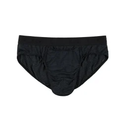 slip avec ouverture noir en viscose