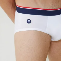 Slip blanc en coton
