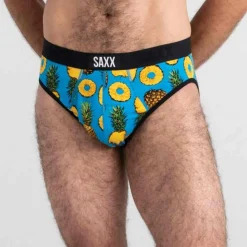 Slip Bleu Saxx Underwear CO en viscose