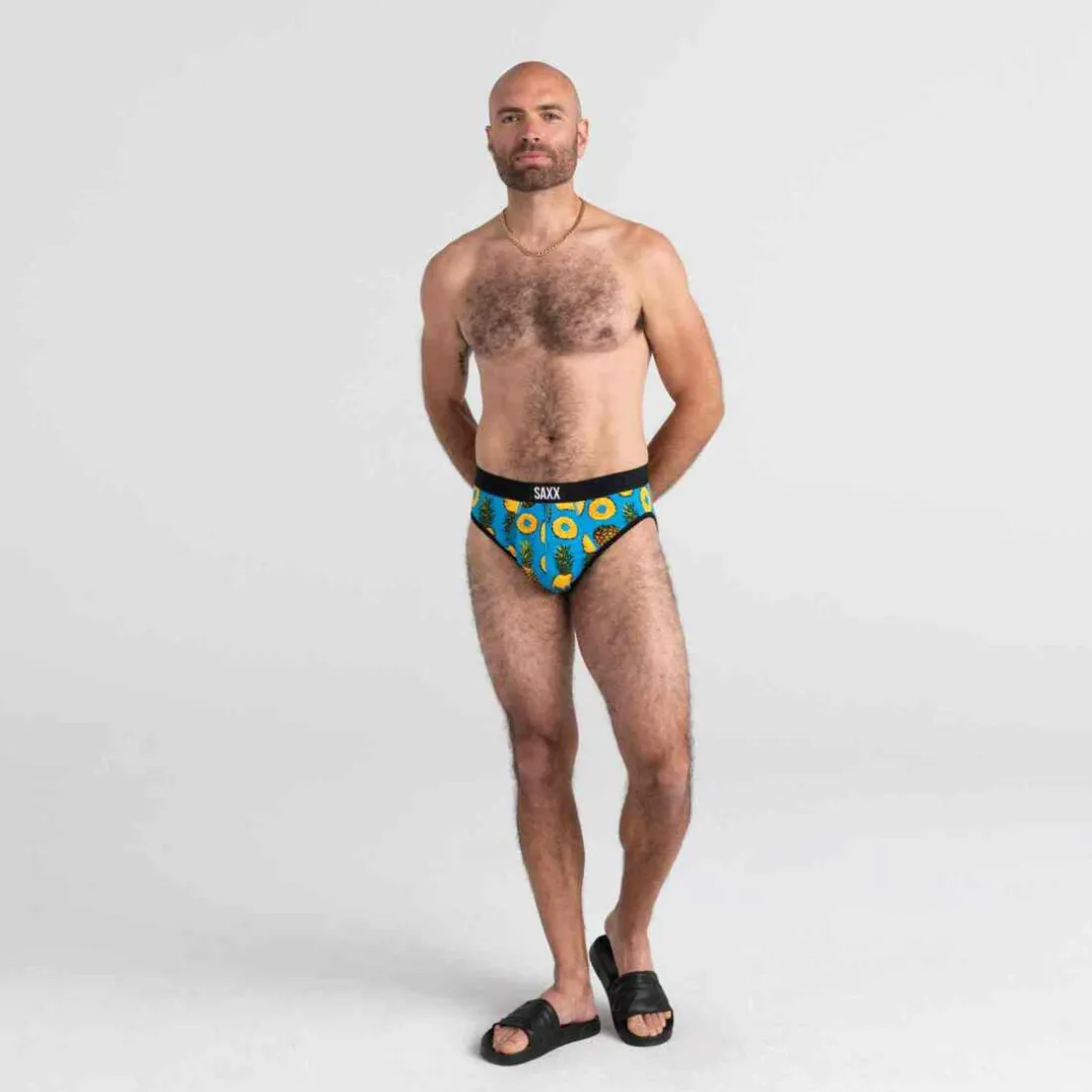 Slip Bleu Saxx Underwear CO en viscose