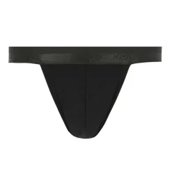 Slip échancré homme en coton et modal noir