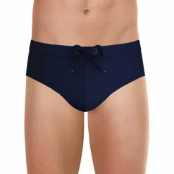 Slip de bain en fibres recyclées Fait en France bleu pour homme