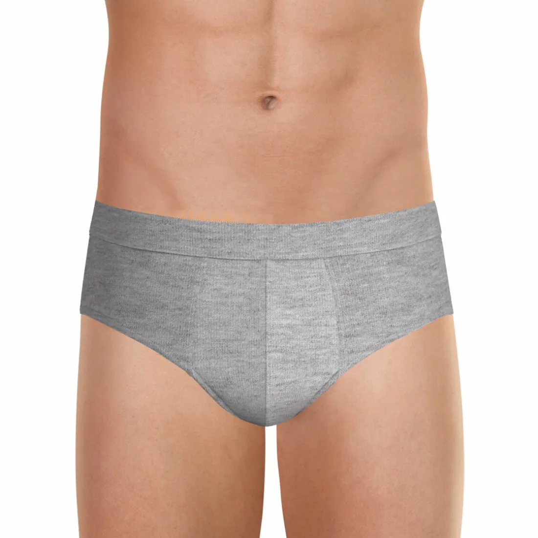 Slip Fusion gris en coton pour homme