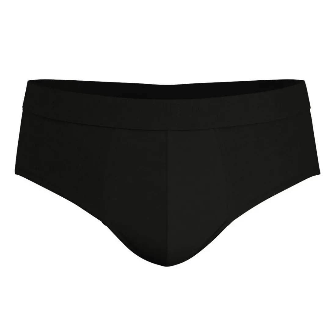 Slip Fusion noir en coton pour homme