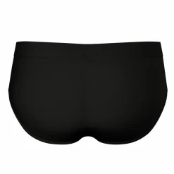 Slip Fusion noir en coton pour homme