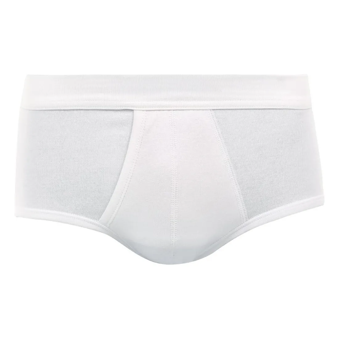 Slip Homme ouvert Coton Premium blanc