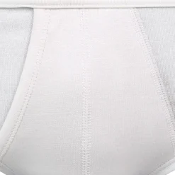 Slip Homme ouvert Coton Premium blanc