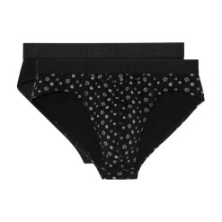 Slip JOAN 2p noir en coton